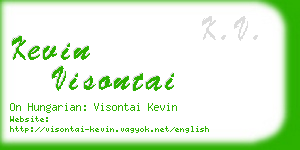 kevin visontai business card